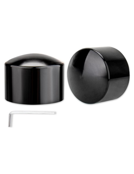 Cubiertas de Tuerca de Eje Frontal KICRY Negro Cromo 2002-2024