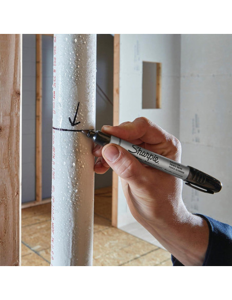 Marcadores Permanentes Sharpie Negros Punta de Bala - Paquete de 12