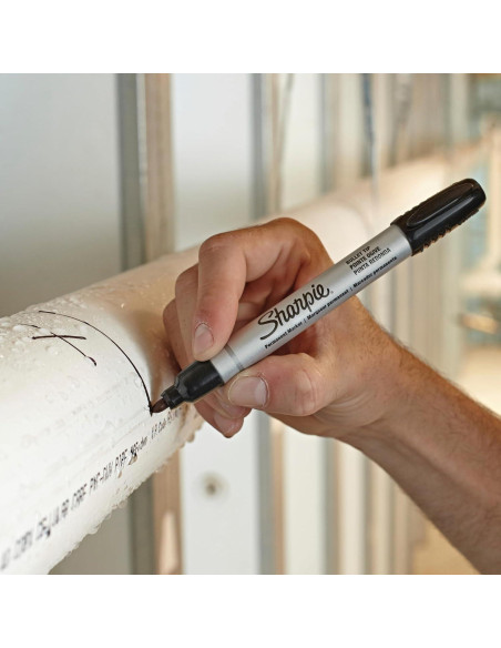 Marcadores Permanentes Sharpie Negros Punta de Bala - Paquete de 12