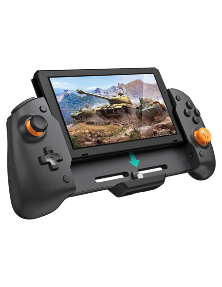 Controlador Ergonómico ECHZOVE para Nintendo Switch - Negro