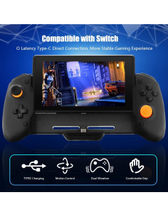 Controlador Ergonómico ECHZOVE para Nintendo Switch - Negro 2