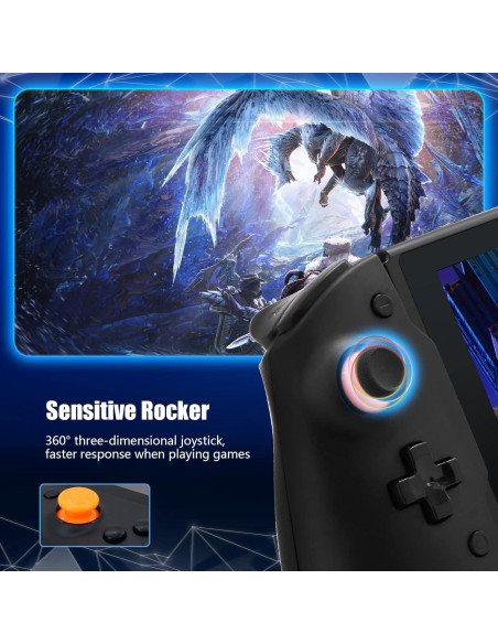 Controlador Ergonómico ECHZOVE para Nintendo Switch - Negro