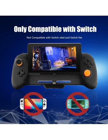 Controlador Ergonómico ECHZOVE para Nintendo Switch - Negro