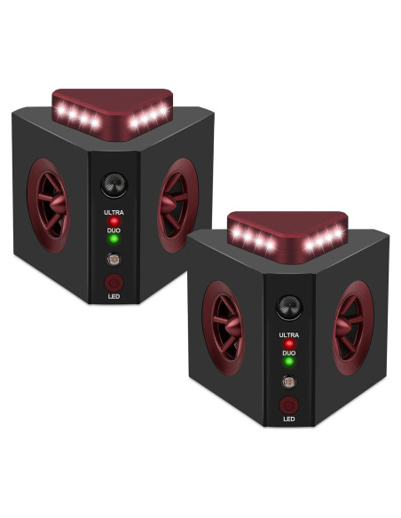 Repelente de Roedores Loraffe 4-en-1 con Ultrasound y LED