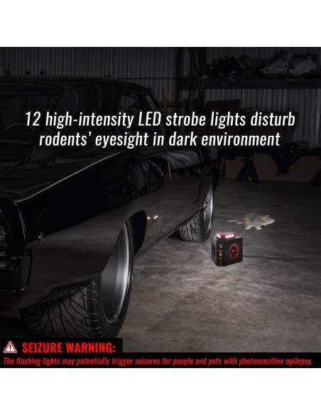 Repelente de Roedores Loraffe 4-en-1 con Ultrasound y LED