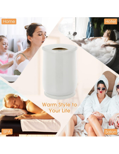Calentador de Toallas Tangkula 21L Gris con Apagado Automático