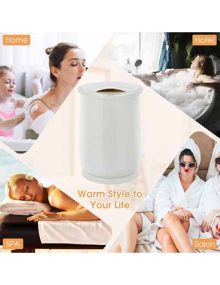 Calentador de Toallas Tangkula 21L Gris con Apagado Automático