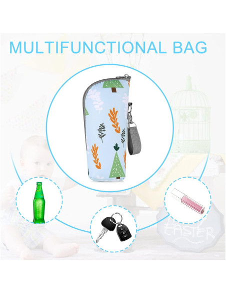 Bolsa Térmica Aislante Accmor para Botellas de Bebé Bosque