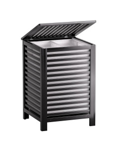 Cesta de Ropa Doble SMIBUY 120L con Tapa y Bolsa Extraíble