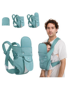 Portabebés Ergonómico 4 en 1 POVENK Verde Bebé 3-20 kg