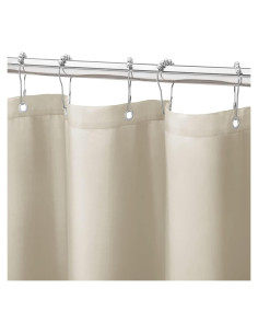 Cortina de Ducha Gibelle Beige 91 x 183 cm Impermeable