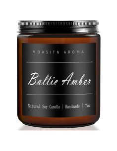 Vela Aromatizada de Soja MOASITN Ámbar Báltico 198g
