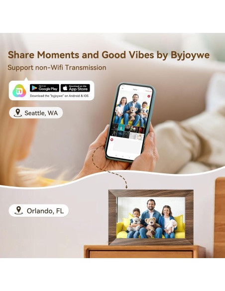 Marco de Fotos Digital 10.1" QIUYU 32GB WiFi HD 1280x800