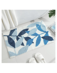 Alfombra de Baño Gibelle Azul 45.7x66cm Antideslizante Absorbente