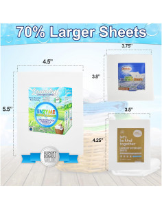 Hojas de Detergente Ecológico 120 Unidades 5 STAR Flor de Coco 2