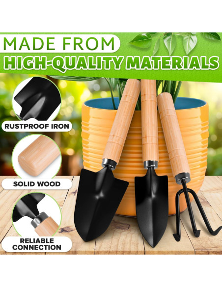 Juego de Herramientas de Jardín ZOKLU 3 Piezas Ergonómicas