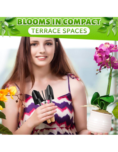 Juego de Herramientas de Jardín ZOKLU 3 Piezas Ergonómicas