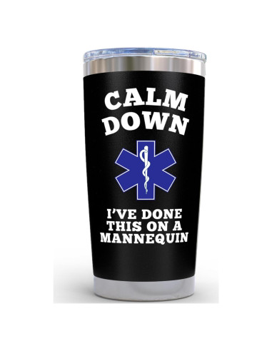 Vaso de Café de Acero Inoxidable KLUBI 600 ml Negro Enfermera