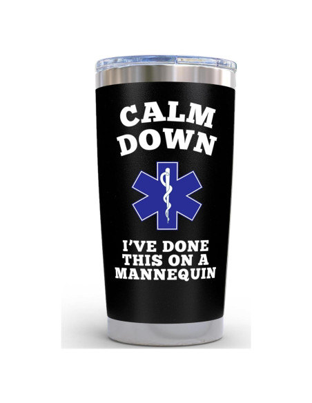 Vaso de Café de Acero Inoxidable KLUBI 600 ml Negro Enfermera