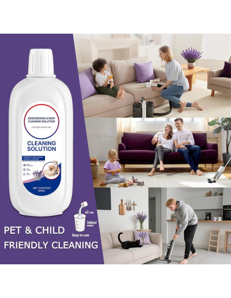 Limpiador de Piso Aroma Lavanda Vacbeuta 500ml x2 - Tineco