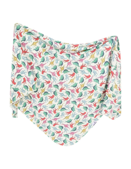 Manta de Envolver Copper Pearl Dinosaurios 117x117 cm Suave