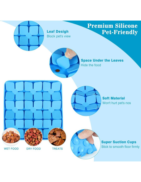 Alfombra Snuffle Interactiva MOOGROU Azul 20.32cm para Perros