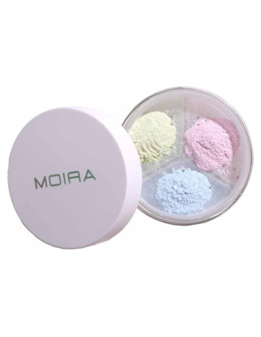 Polvo Suelto Set y Corrector Moira 001 Neutralizador 81g