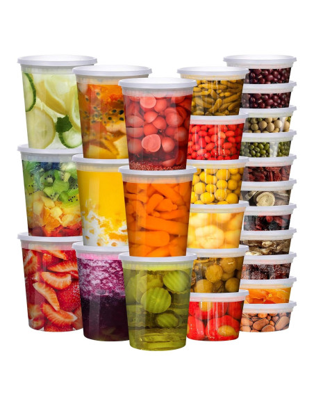 Contenedores Deli VIVIGU 48 Juegos 0.24-0.95 L A Prueba de Fugas