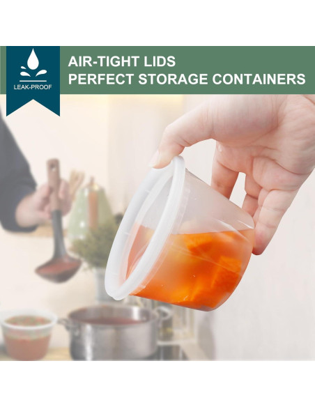 Contenedores Deli VIVIGU 48 Juegos 0.24-0.95 L A Prueba de Fugas