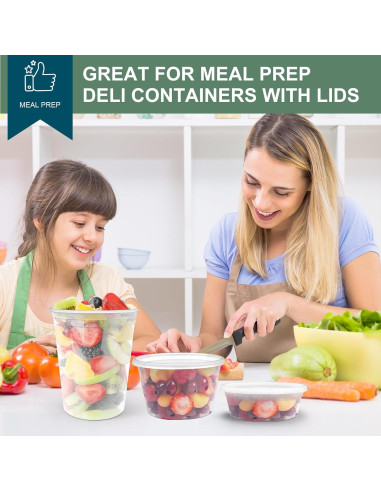 Contenedores Deli VIVIGU 48 Juegos 0.24-0.95 L A Prueba de Fugas