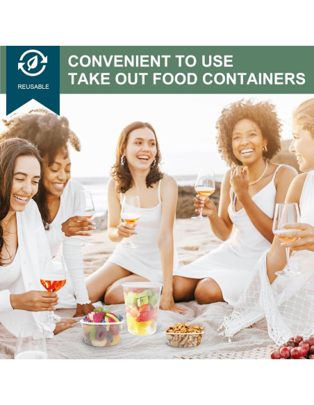 Contenedores Deli VIVIGU 48 Juegos 0.24-0.95 L A Prueba de Fugas