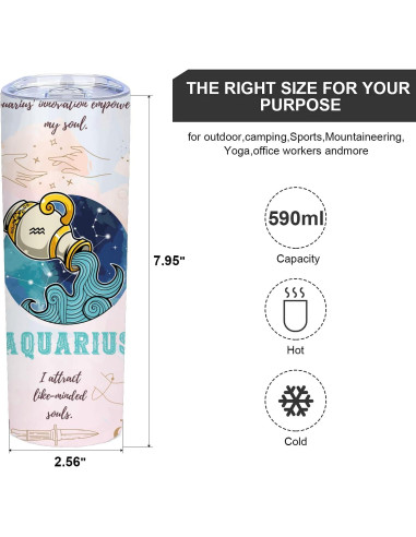 Taza de Acero Inoxidable 20oz TUMBTU Acuario Doble Pared