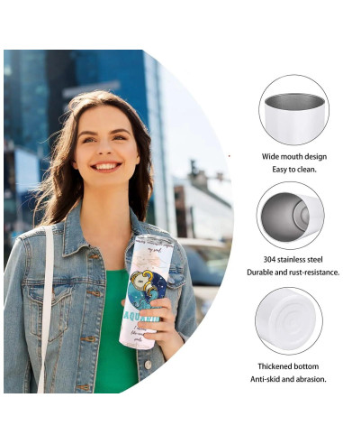 Taza de Acero Inoxidable 20oz TUMBTU Acuario Doble Pared