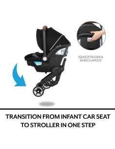 Asiento de Auto y Cochecito Evenflo Gold Shyft DualRide Gris 2