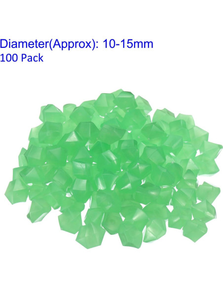 Rocas Brillantes Verdes YOKIVE 100 Pcs 10-15 mm Decorativas Rocas Brillantes Verdes YOKIVE 100 Pcs 10-15 mm Decorativas