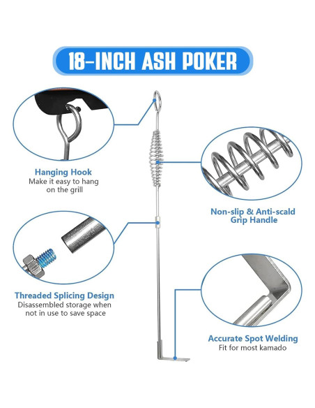 Sartén de Cenizas Big Green Egg Unidanho 45.72 cm Acero Inoxidable