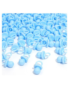 150 Mini Chupetes de Plástico para Baby Shower - Decoración DIY