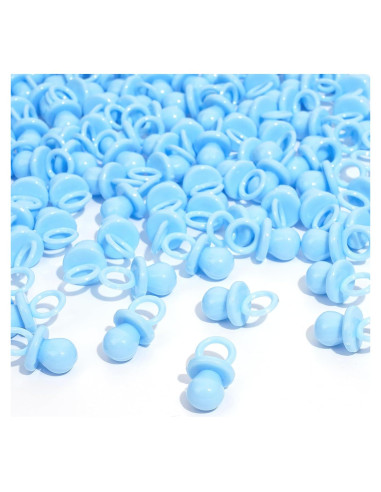 150 Mini Chupetes de Plástico para Baby Shower - Decoración DIY