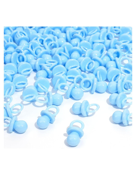150 Mini Chupetes de Plástico para Baby Shower - Decoración DIY