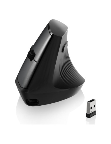 Ratón Inalámbrico A.JAZZ I300 Ergonómico Recargable 800/1200/1600 DPI