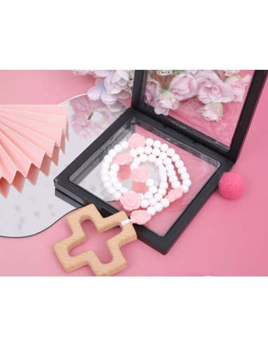 Rosario de Silicona WAOUH con Cruz - Regalo Bautizo Niños