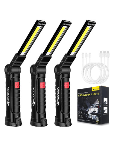 Linterna LED VICOODA Recargable 360 5 Modos 3 Paquetes