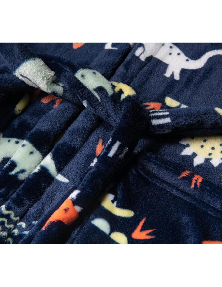 Bata de felpa con capucha para niños CROOUTN 2-3T Dinosaurio