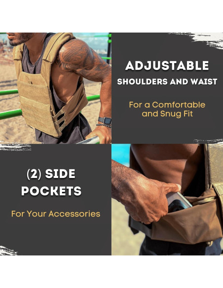 Chaleco con Peso Ajustable Polyfit para Entrenamiento 18 kg