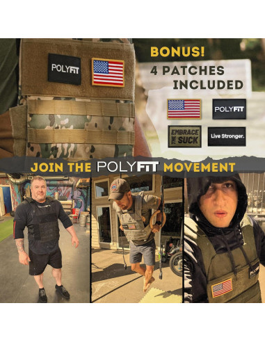 Chaleco con Peso Ajustable Polyfit para Entrenamiento 18 kg