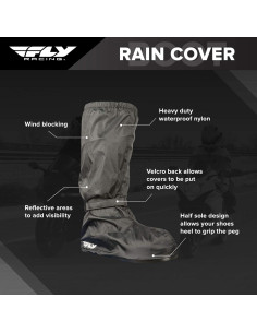 Cubiertas Impermeables para Botas FLY RACING - Talla Grande - Negro 2