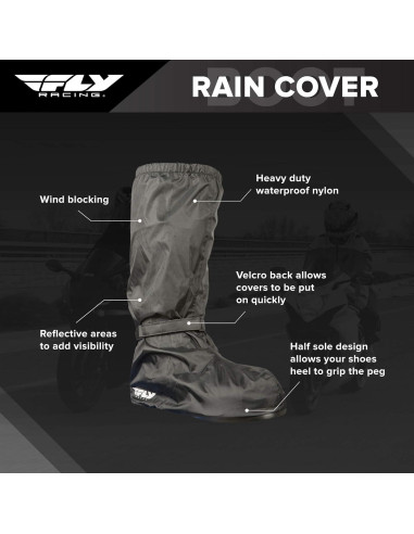 Cubiertas Impermeables para Botas FLY RACING - Talla Grande - Negro