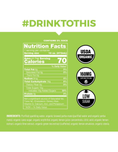 CLEAN Cause Té Espumoso de Yerba Mate Limón Orgánico 12 Latas 2