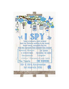 Cartel de Boda Personalizado The Card Zoo Madera Rústica 28x36 cm