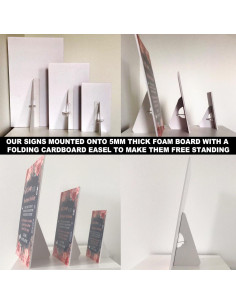 Cartel de Boda Personalizado The Card Zoo Madera Rústica 28x36 cm 2